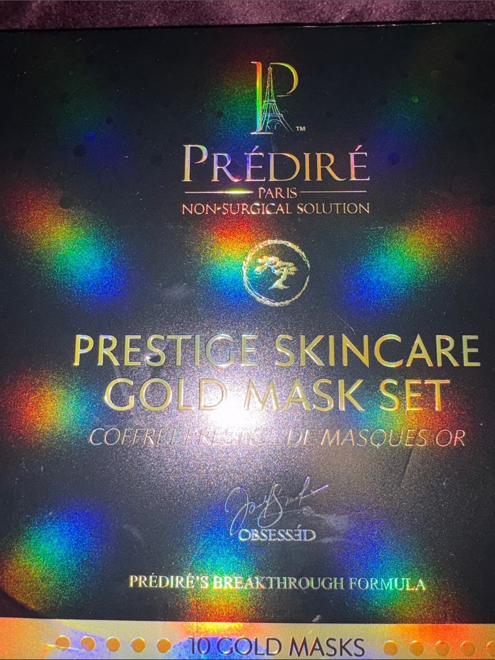 NEW Prestige Skincare Gold Mask Set - Gold 10 masks